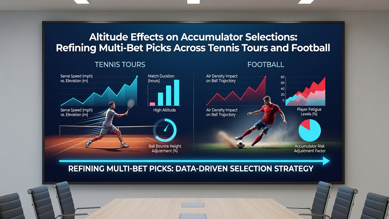 Football match at high elevation stadium with player tracking data visualization