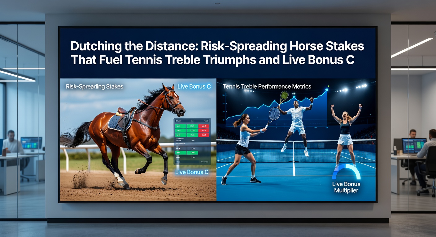 Dynamic tennis match with a player mid-serve on clay court, odds overlays highlighting treble betting opportunities amid crowd energy