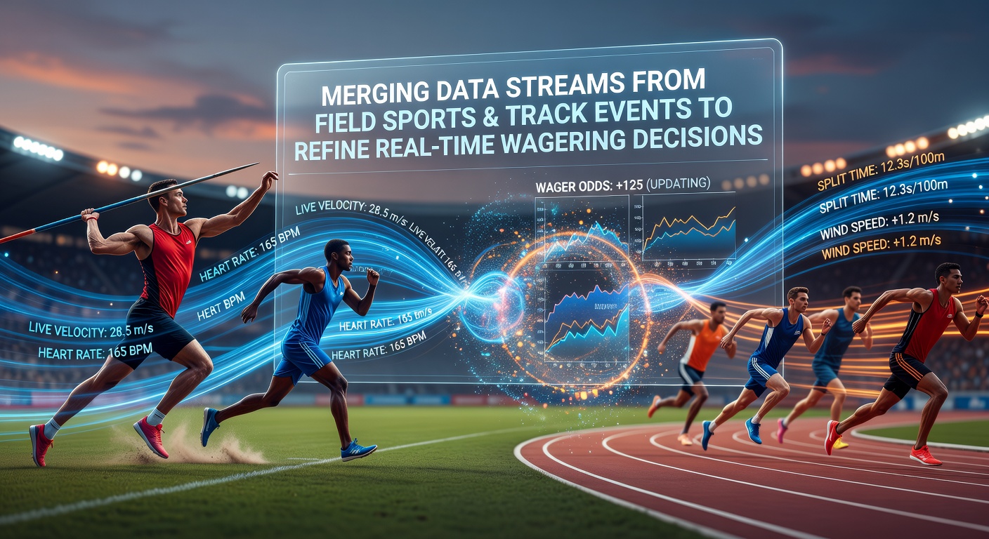 Data streams merging from soccer fields and horse racing tracks displayed on betting analytics dashboards