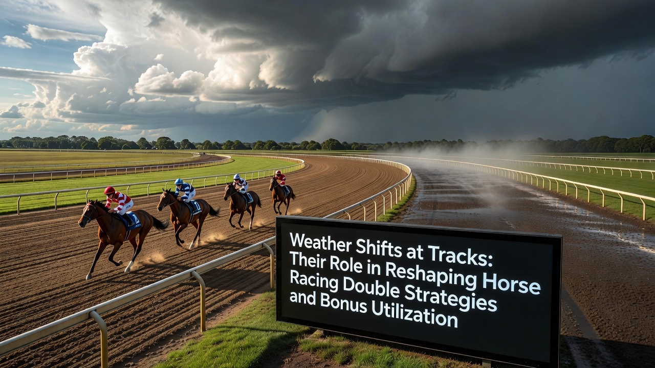 Bettors reviewing updated track conditions and live odds boards at a race meeting